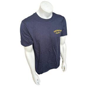 Valve Gear Men's Vintage 47 Amplifiers Navy Short Sleeve Shirt Size Large